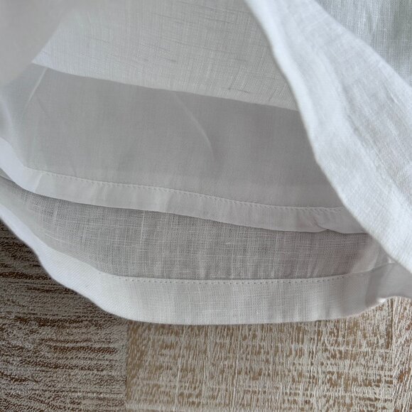 J.Crew Soleil Pant Linen White Straight Leg Size Small - Picture 5 of 11